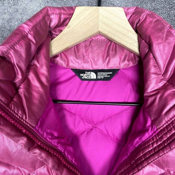 The North Face Jacket Womens XS Pink Puffer Goose Down Aconcagua 550 Snow - Picture 3 of 10